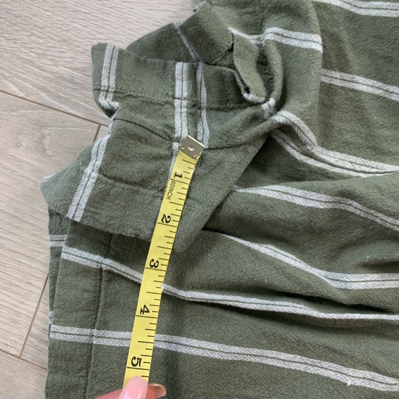 AE High-Waisted Paperbag Soft Short Green Stripe - Picture 9 of 13